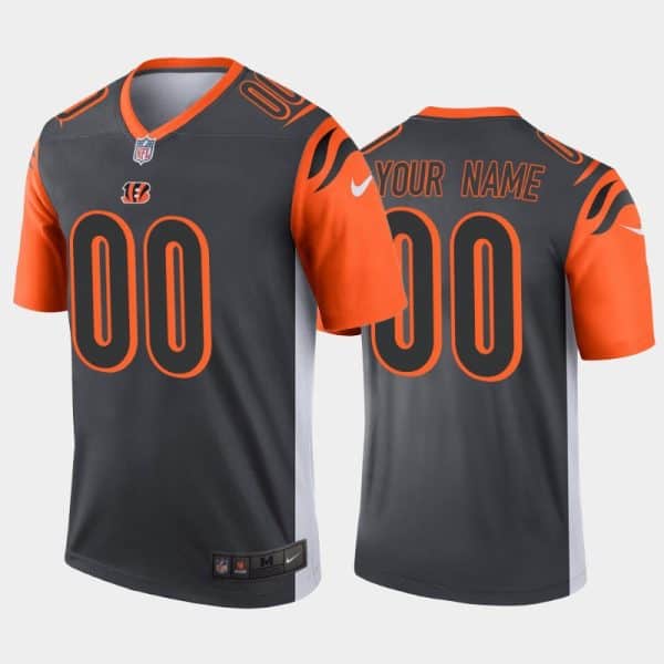 Cincinnati Bengals Customized Silver Inverted Legend Stitched NFL Jersey