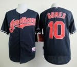 Indians #10 Yan Gomes Navy Blue Cool Base Stitched Jersey