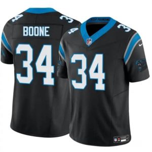 Carolina Panthers #34 Mike Boone Black 2024 F.U.S.E. Vapor Limited Stitched Jersey