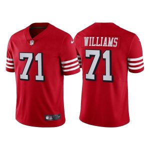 San Francisco 49ers #71 Trent Williams Red Vapor Untouchable Limited Stitched Jersey