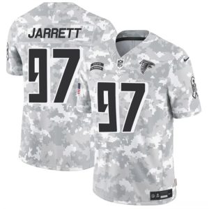 Atlanta Falcons #97 Grady Jarrett 2024 F.U.S.E. Arctic Camo Salute To Service Limited Stitched Jersey