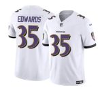 Baltimore Ravens #35 Gus Edwards White 2023 F.U.S.E. Vapor Limited Jersey