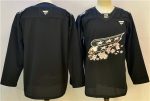 Washington Capitals Blank Black Cherry Blossom Stitched Jersey