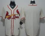 Cardinals Blank Cream New Cool Base Stitched Jersey