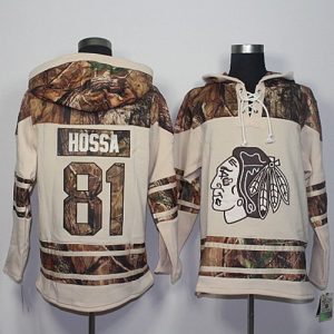 Blackhawks #81 Marian Hossa Cream Camo Stitched Jersey