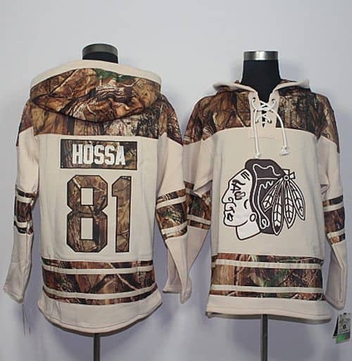 Blackhawks #81 Marian Hossa Cream Camo Stitched Jersey