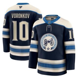 Columbus Blue Jackets #10 Dmitri Voronkov Navy 2024-25 Alternate Stitched Jersey