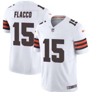 Cleveland Browns #15 Joe Flacco White 2023 F.U.S.E. Vapor Limited Stitched Jersey