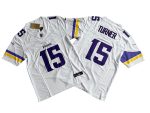 Minnesota Vikings #15 Dallas Turner White 2024 Draft F.U.S.E. Vapor Untouchable Limited Stitched Jersey