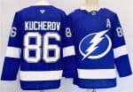 Tampa Bay Lightning #86 Nikita Kucherov 2024-25 Blue Stitched Jersey