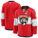 Florida Panthers Blank Red Home 2025 Stanley Cup Champions Patch Stitched Jersey