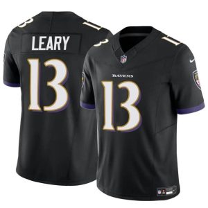 Baltimore Ravens #13 Devin Leary Black 2023 F.U.S.E. Vapor Limited Jersey