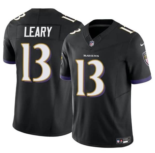 Baltimore Ravens #13 Devin Leary Black 2023 F.U.S.E. Vapor Limited Jersey
