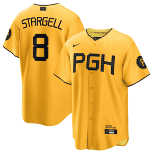 Pittsburgh Pirates Custom Gold 2023 City Connect Stitched Jersey