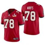 Tampa Bay Buccaneers #78 Tristan Wirfs Red 2021 Super Bowl LV Limited Stitched Jersey