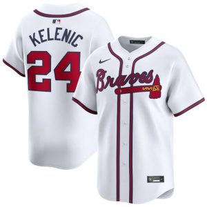 Atlanta Braves #24 Jarred Kelenic White 2024 Home Limited Stitched Jersey
