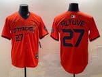 Houston Astros #27 Jose Altuve Orange 2025 City Connect Limited Stitched Jersey