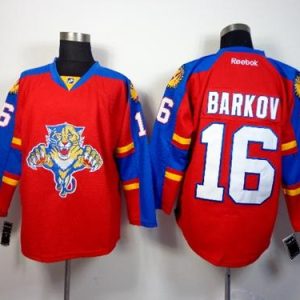 Panthers #16 Aleksander Barkov Red Home Stitched Jersey