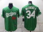 Los Angeles Dodgers #34 Toro Valenzuela Green Stitched Baseball Jersey