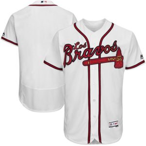 Atlanta Braves Blank White Los Bravos Flex Base Stitched Baseball Jersey
