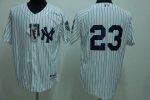 Yankees #23 Don Mattingly Stitched White Jersey