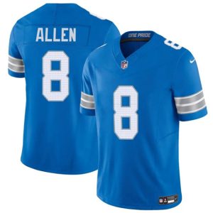 Detroit Lions #8 Kyle Allen Blue 2025 F.U.S.E. Vapor Limited Football Stitched Jersey