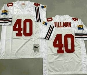 Arizona Cardinals #40 Pat Tillman White Throwback Jersey