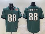 Philadelphia Eagles #88 Dallas Goedert Green 2025 Super Bowl LIX Patch New Vapor Untouchable Limited Stitched Jersey