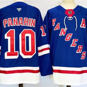 New York Rangers #10 Artemi Panarin Royal 2024-25 Home With A Patch Stitched Jersey
