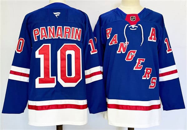 New York Rangers #10 Artemi Panarin Royal 2024-25 Home With A Patch Stitched Jersey