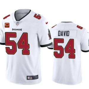 Tampa Bay Buccaneers #54 Lavonte David White 2024 With 4-Star C Patch Vapor Limited Stitched Jersey