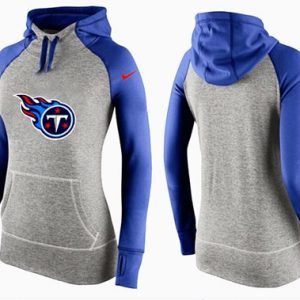 Nike Tennessee Titans Performance Hoodie Grey Blue_2
