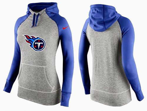 Nike Tennessee Titans Performance Hoodie Grey Blue_2