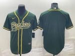 Green Bay Packers Blank Green Stitched Jersey