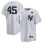 New York Yankees #45 Gerrit Cole White 2024 World Series Cool Base Stitched Jersey