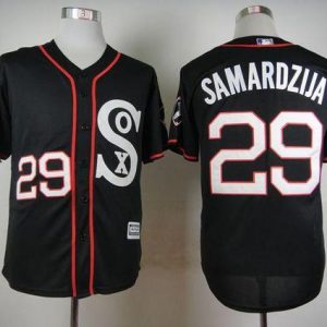 White Sox #29 Jeff Samardzija Black New Cool Base Stitched Jersey