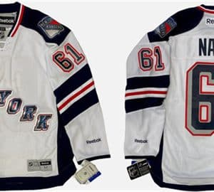 New York Rangers #61 Rick Nash 2014 White Stitched Jersey