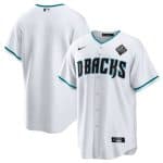 Arizona Diamondbacks Blank White White 2023 World Series Cool Base Stitched Jersey