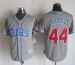 Cubs #44 Anthony Rizzo Grey Alternate Road New Cool Base Stitched Jersey