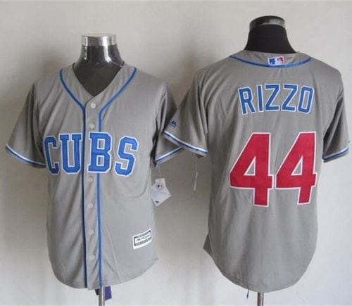 Cubs #44 Anthony Rizzo Grey Alternate Road New Cool Base Stitched Jersey
