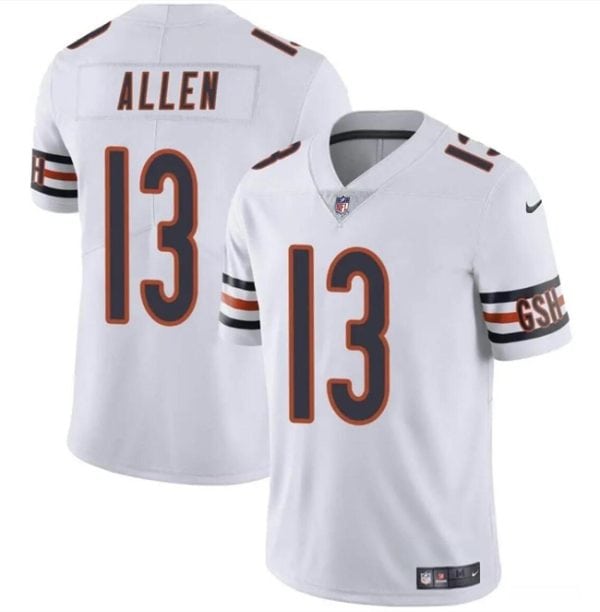 Chicago Bears #13 Keenan Allen White Vapor Stitched Jersey