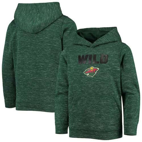 Minnesota Wild Green Logo Scuba Pullover Hoodie