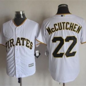 Pirates #22 Andrew McCutchen White New Cool Base Stitched Jersey