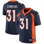 Denver Broncos #31 Justin Simmons Navy Vapor Untouchable Limited Stitched Jersey