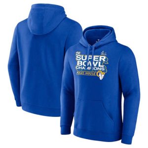 Los Angeles Rams 2022 Royal Super Bowl LVI Champions Pullover Hoodie