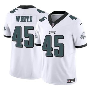 Philadelphia Eagles #45 Devin White White 2023 F.U.S.E Vapor Untouchable Limited Stitched Jersey