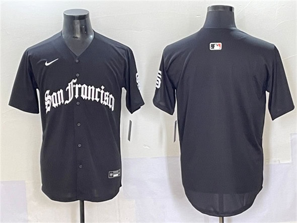 San Francisco Giants Blank Black 'Gothic Fog Edition' Vapor Premier Limited Stitched Jersey