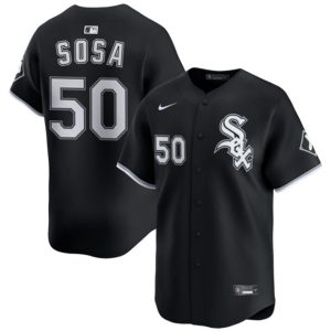 Chicago White Sox #50 Lenyn Sosa Black 2025 Alternate Limited Stitched Jersey