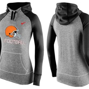 Nike Cleveland Browns Performance Hoodie Grey Black