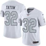 Raiders #32 Jack Tatum White Stitched Limited Rush Nike Jersey